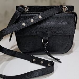 Rebecca Minkoff Black Textured Crossbody Bag